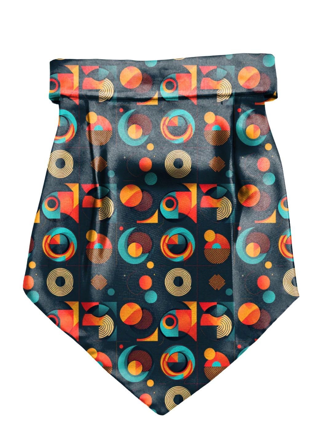 Galaxy Printed Cravat and Macthing Pocket Square for Men-image-42