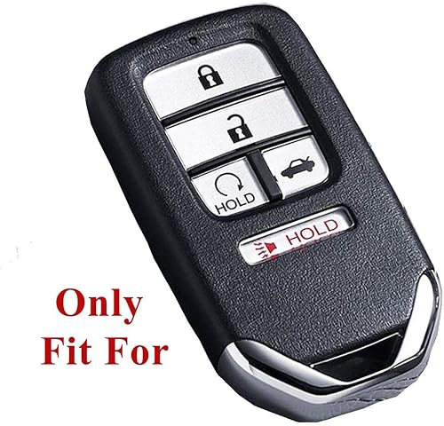 Miniatura 2 de Funda protectora de cuero negro para llavero para Honda Accord Civic CR-V CRV Pilot EX EX-L Touring Premium 2016 2017 2018 2019 2020 2021