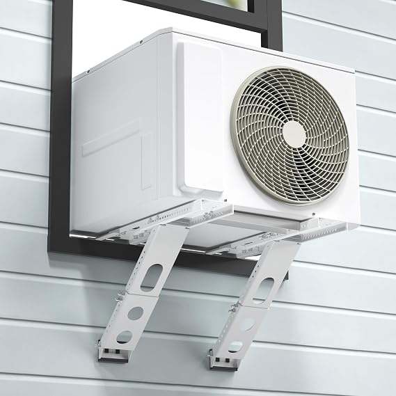 Air Conditioner Support Bracket, Adjustable Window Air Conditioner Bracket, No Drilling Heavy Duty AC Brackets for Windows