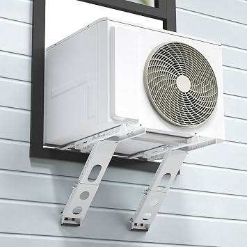 Air Conditioner Support Bracket, Adjustable Window Air Conditioner Bracket, No Drilling Heavy Duty AC Brackets for Windows