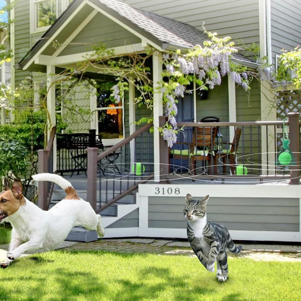 Confezione da 12 deterrenti per gatti per esterni e interni, olio di menta piperita naturale, deterrente per gatti, palla deterrente per cani per tenere i gatti lontani dal prato, cortile