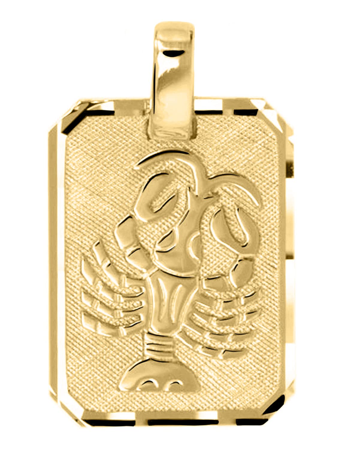 Gouden ronde hanger sterrenbeeld maagd