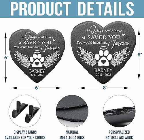 Miniatura 5 de Pawfect House If Love Could Have Saved You - Regalos conmemorativos para mascotas, piedras conmemorativas personalizadas para mascotas, regalos
