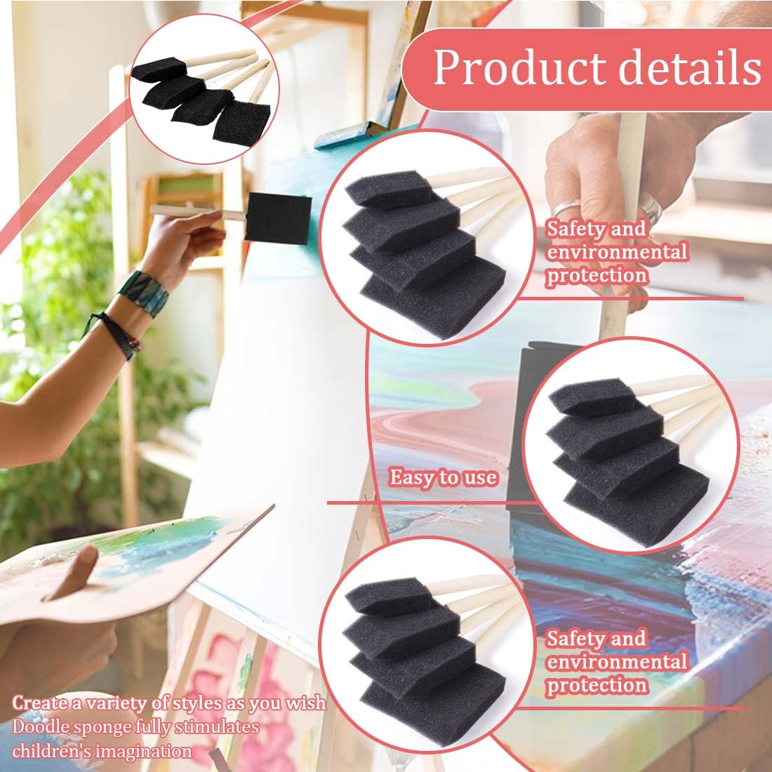 Waschbare Wasserfarben – 8 Farben Mit Pinsel, 3er-Pack – Ideal Für Kunstprojekte