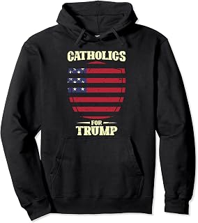 2024 Catholics For Trump Shirt Traditional Conservative Pullover Hoodie