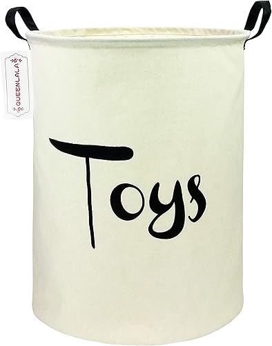 Cesta de almacenamiento grande de QUEENLALA, plegable y redonda, cesta de almacenamiento, cesta de la coladacuarto de bañodecoración del hogarcesta