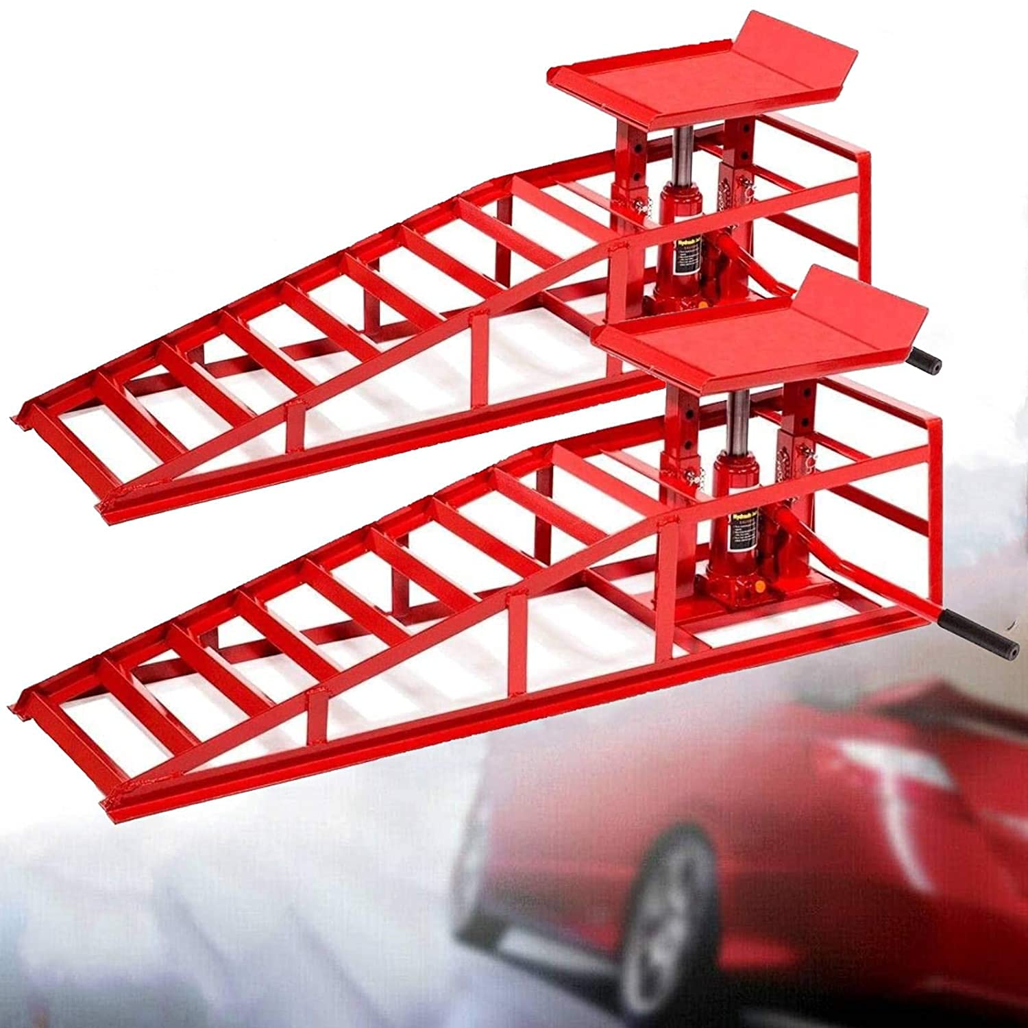 Buy 2PCS Hydraulic Car Ramps,Auto Car Truck Service Ramps Lifts