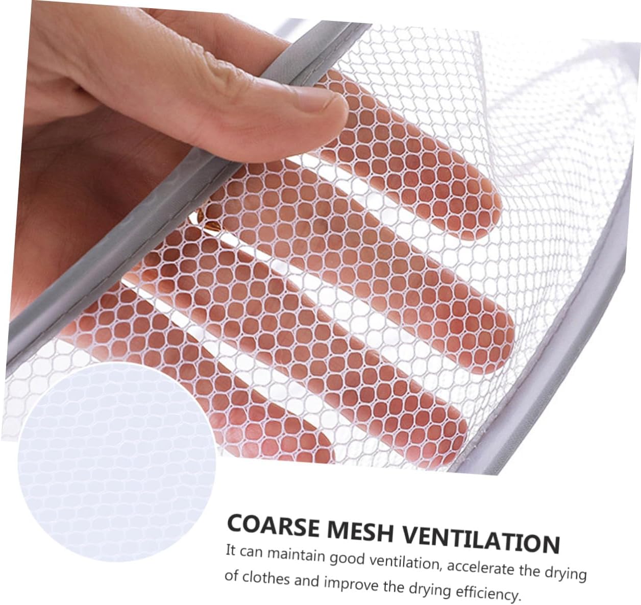 GANAZONO 3pcs Clothes Drying Basket Hanging Sweater Hangers Sock Drying Rack Mesh Net for Home Laundry Organization