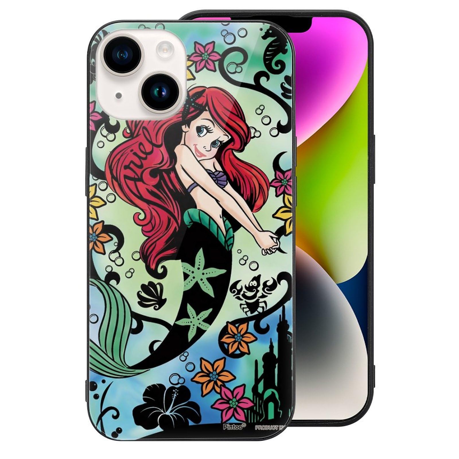 Amazon.co.jp: リトルマーメイド アリエル (5) スマホケース iPhone 16