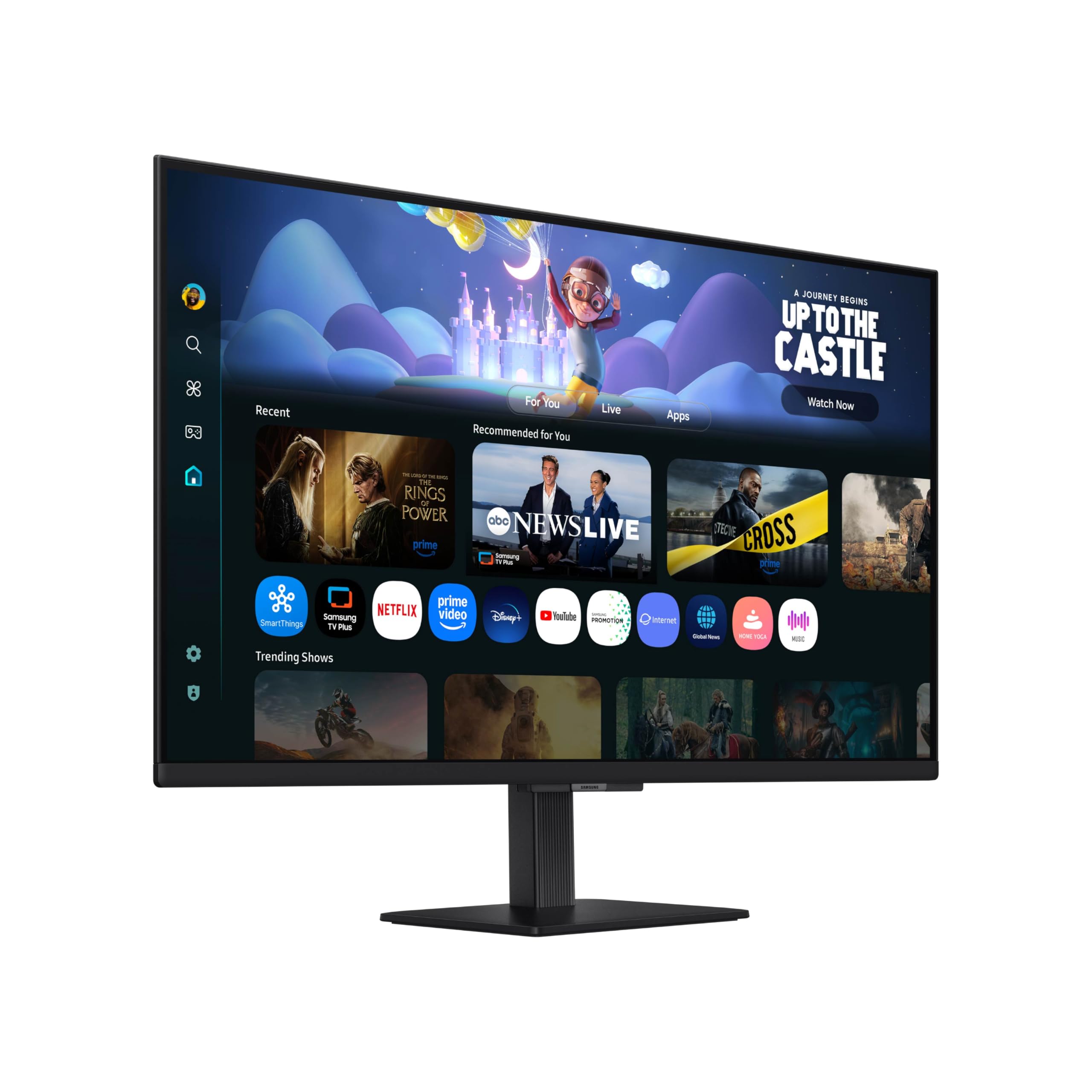 SAMSUNG 32-Inch M5 (M50F) Series FHD Smart Monitor with Streaming TV, Speakers, HDR10, Gaming Hub, Multiple Ports, Workout Tracker, Vision Accessibility Tools, Black, LS32FM502ENXZA