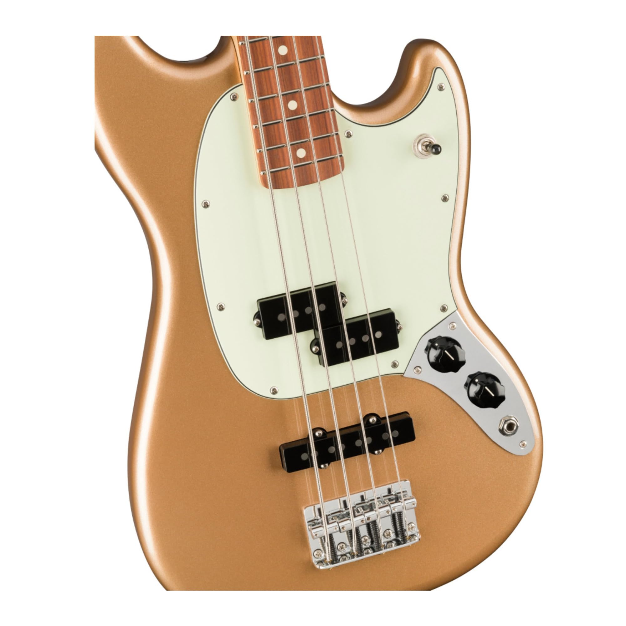 Fender Mustang Bass - PJ - Pau Ferro Fingerboard - Firemist Gold