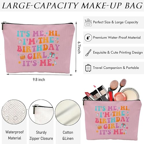 Miniatura 4 de QualityLife Bolsa de maquillaje de feliz cumpleaños con tarjeta, los fanáticos de los cantantes merchandising con Happy Birth-tay 10 imágenes de