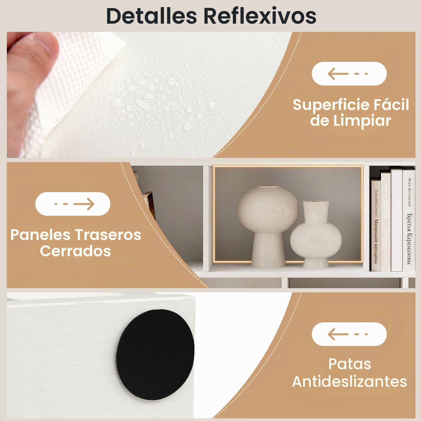 GOPLUS Estantería de Madera Abierta con 11 Cubos, Estante de Almacenamiento con Kits antivuelco, posición Vertical u Horizontal, para Sala de Estar, Dormitorio, Dormitorio de niños (Blanco)