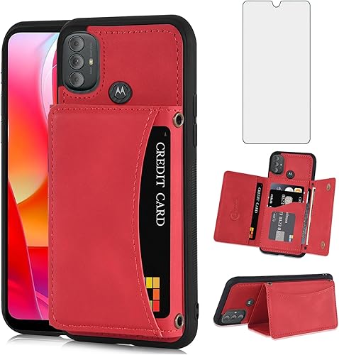 Miniatura 8 de Asuwish Funda para teléfono Motorola Moto G Power 2022MotoG Play 2023G Pure 2021 con protector de pantalla de vidrio templado y soporte para tarjeta