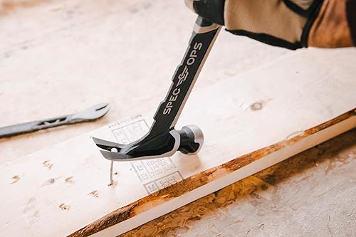 Miniatura 8 de Spec Ops Tools - Martillo de carpintero con gancho para sacar clavos cara fresada agarre que absorbe impactos