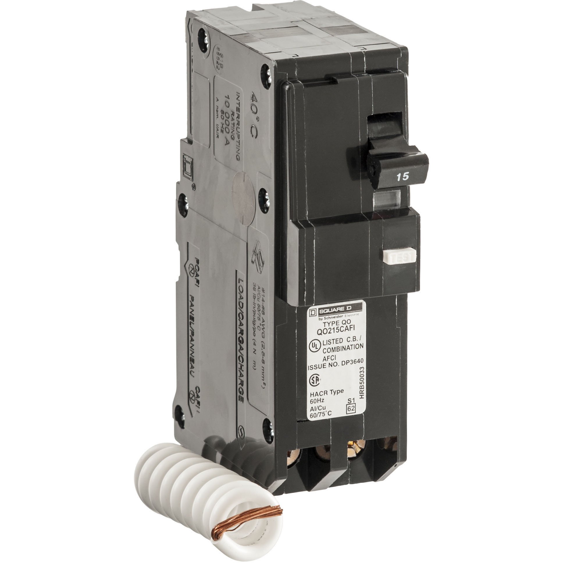 Square D by Schneider Electric Qo 15 amp 3.5 in. two-pole Cafci Circuit breaker