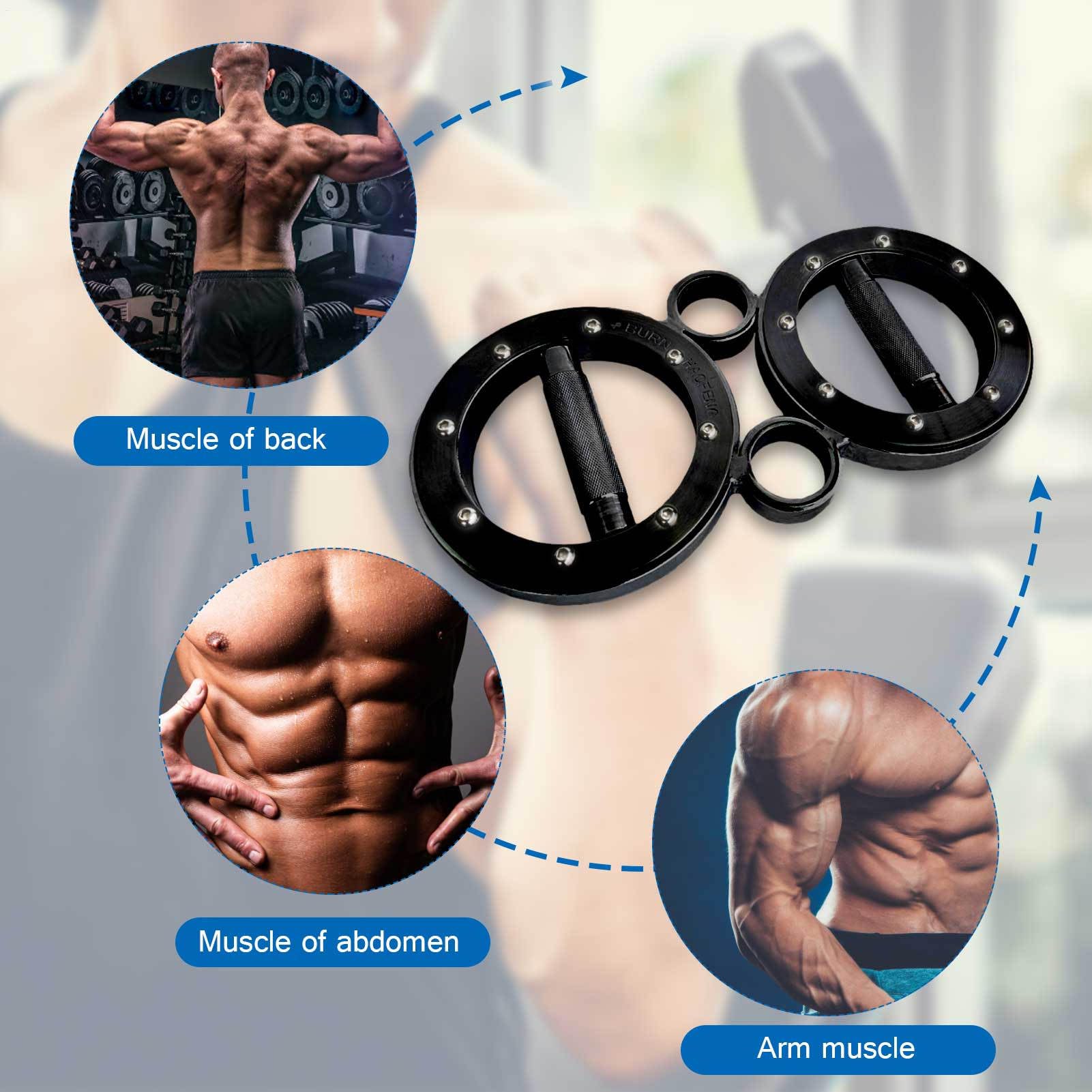 Burn Machine, Speed Trainer, Boxing Workout Gear, Rotating Arm Training mit verstellbarem Widerstand, Trainingsausrüstung für Home Fitness Kraft, Cardio, Muscle Endurance Routine, 35,7 x 16,69 x 0,98