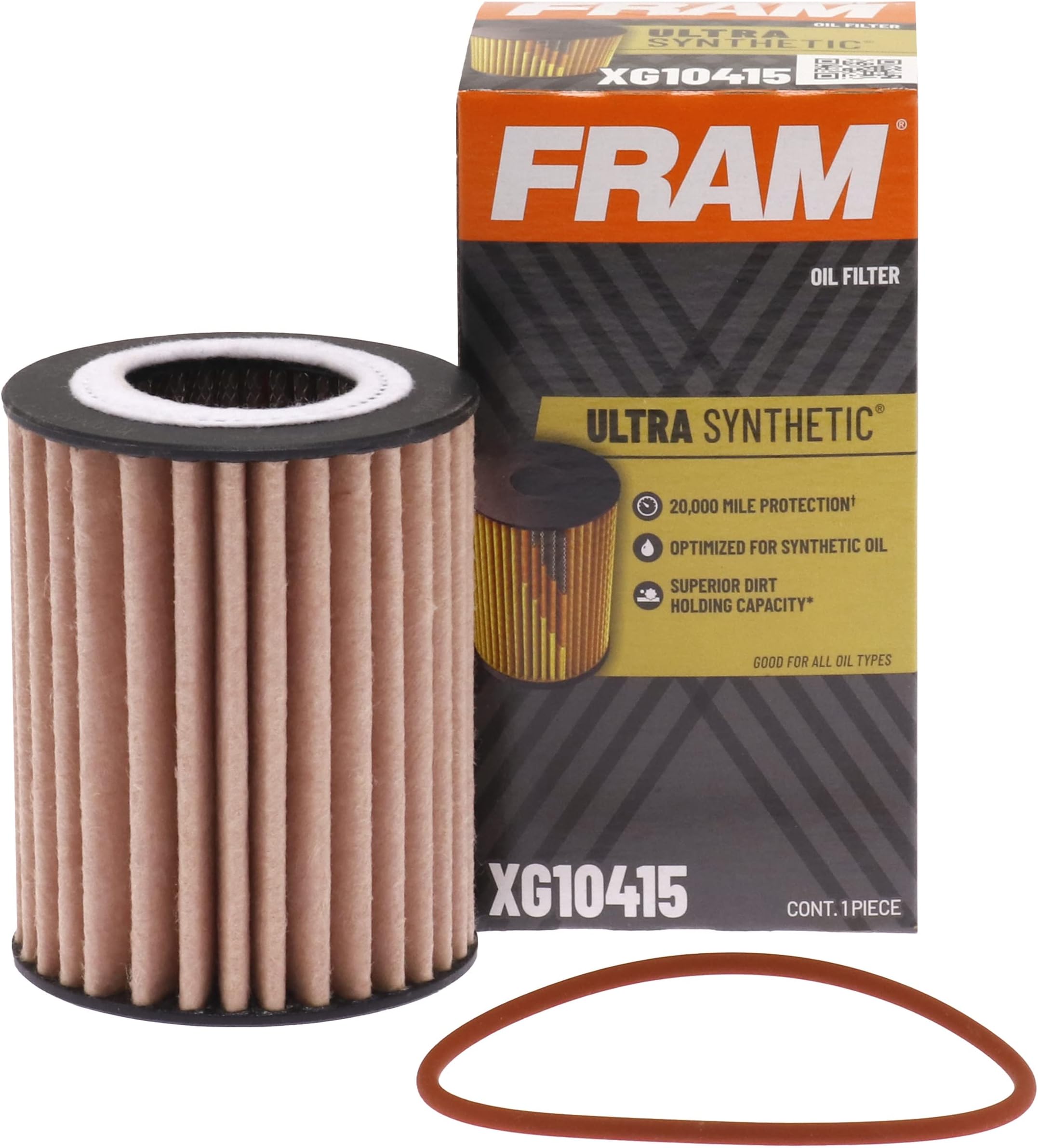 Ultra Synthetic Automotive Replacement Oil Filter, Designed for Synthetic Oil Changes Lasting up to 20k Miles, XG10415 (Pack of 1)