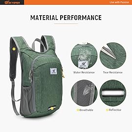 SKYSPER Small Daypack 10L/15L/20L Hiking Backpack Packable Lightweight Travel Day Pack for Women Men