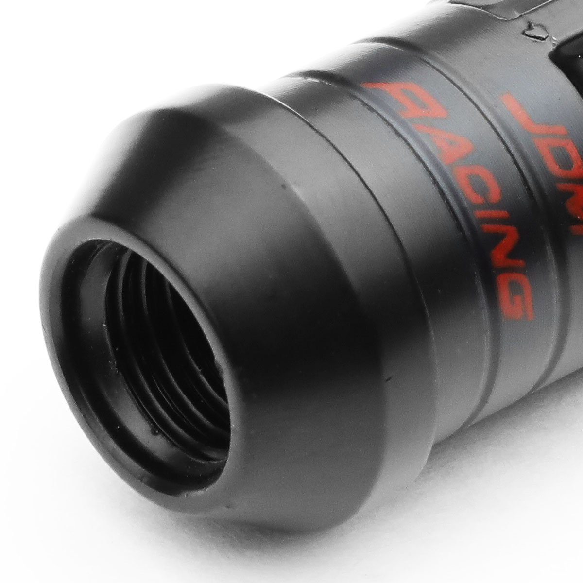 Auto Dynasty M12 x 1.25 Open End 16 PC Steel Wheel Lug Nuts + 4 x Lock Nut + 1 x Key (Black)