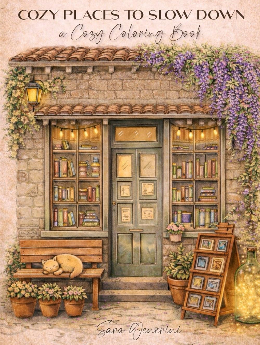 Cozy places to slow down: a cozy coloring book