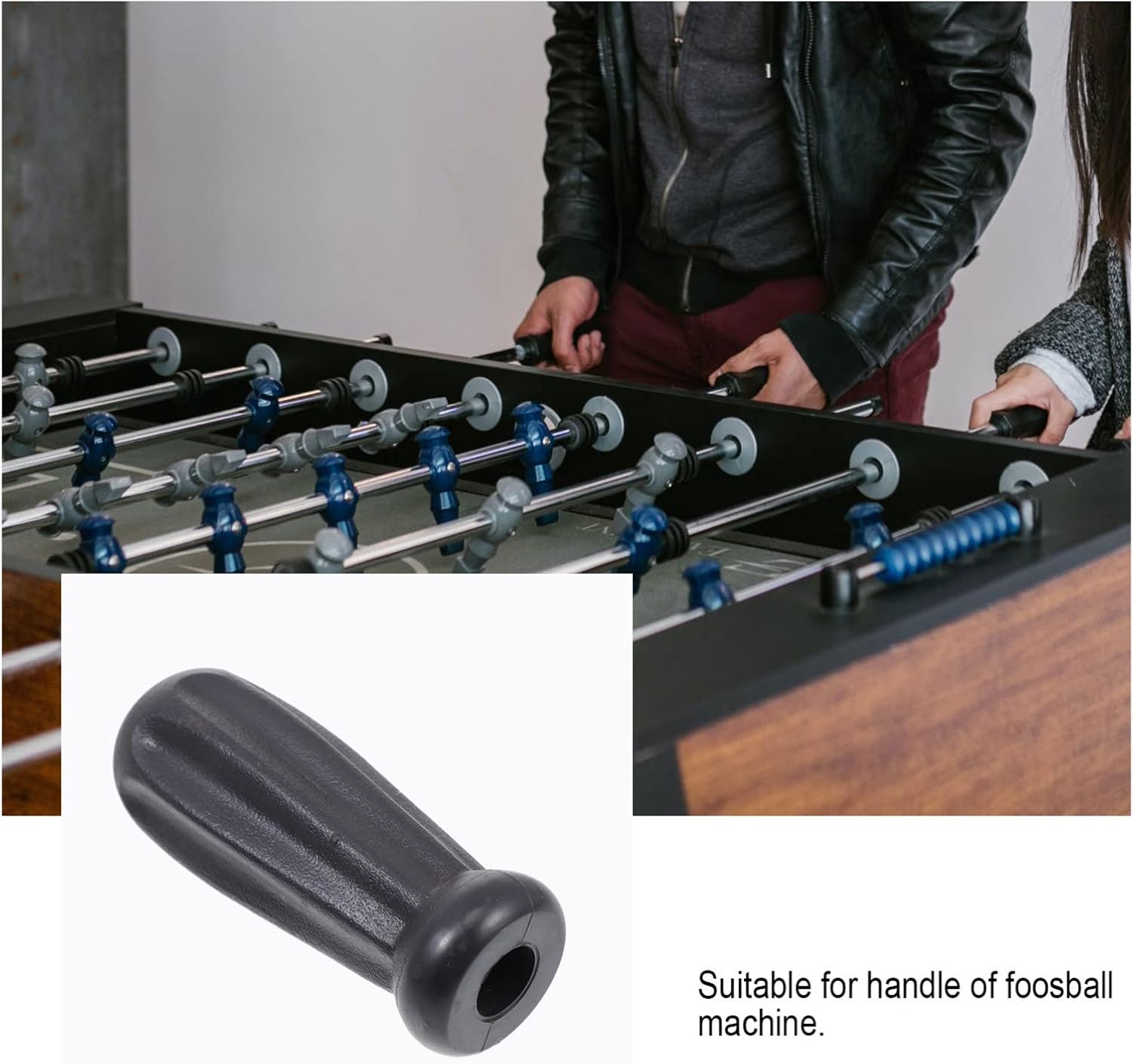 8pcs Credit Football Table Handles Replaceable Grip Plastic Foosball Supplies Football Training Equipment