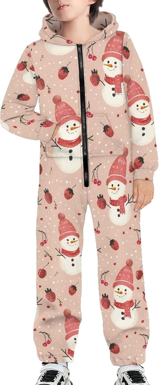 Kids 3D Galaxy Novelty Print Sky Graphic Jumpsuits Zip Up Hoodie One Piece Rompers Boys Girls