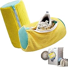 Laundry Shoe Bags, Pack of 2 Bags with Hidden Zip, Bags for Washing Machine, Reusable Shoe Protector for Washing Machine