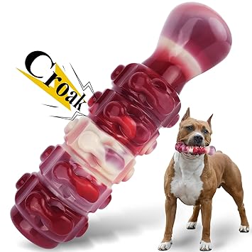 Tough Dog Chew Toys for Large Breed, Taporse Squeaky Dog Toys for Medium Dogs, Almost Indestructible Dog Toys Tug of War Dog Toys