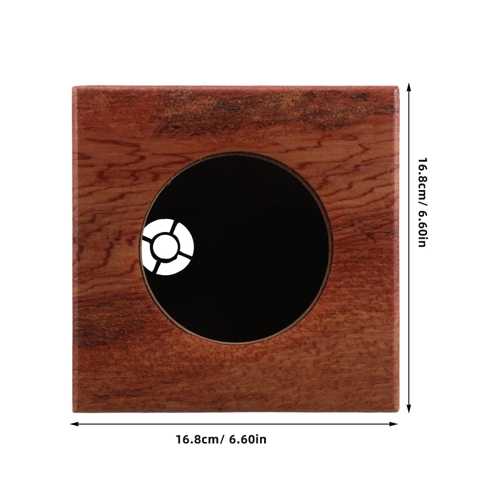 Ganazono Cassa Acustica in Legno Con Finitura Elegante Cachi Scatola Audio Vuota Resistente Per Altoparlanti Auto E Subwoofer Per Camion Migliora Stabilità Sonora E Qualità Audio in Viaggi