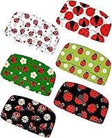 Vista 28 de Forchrinse Girasol con texto impreso, 6 piezas, diadema deportiva para sudar suave y elástica, bandas para el cabello, unisex, para deportes al aire