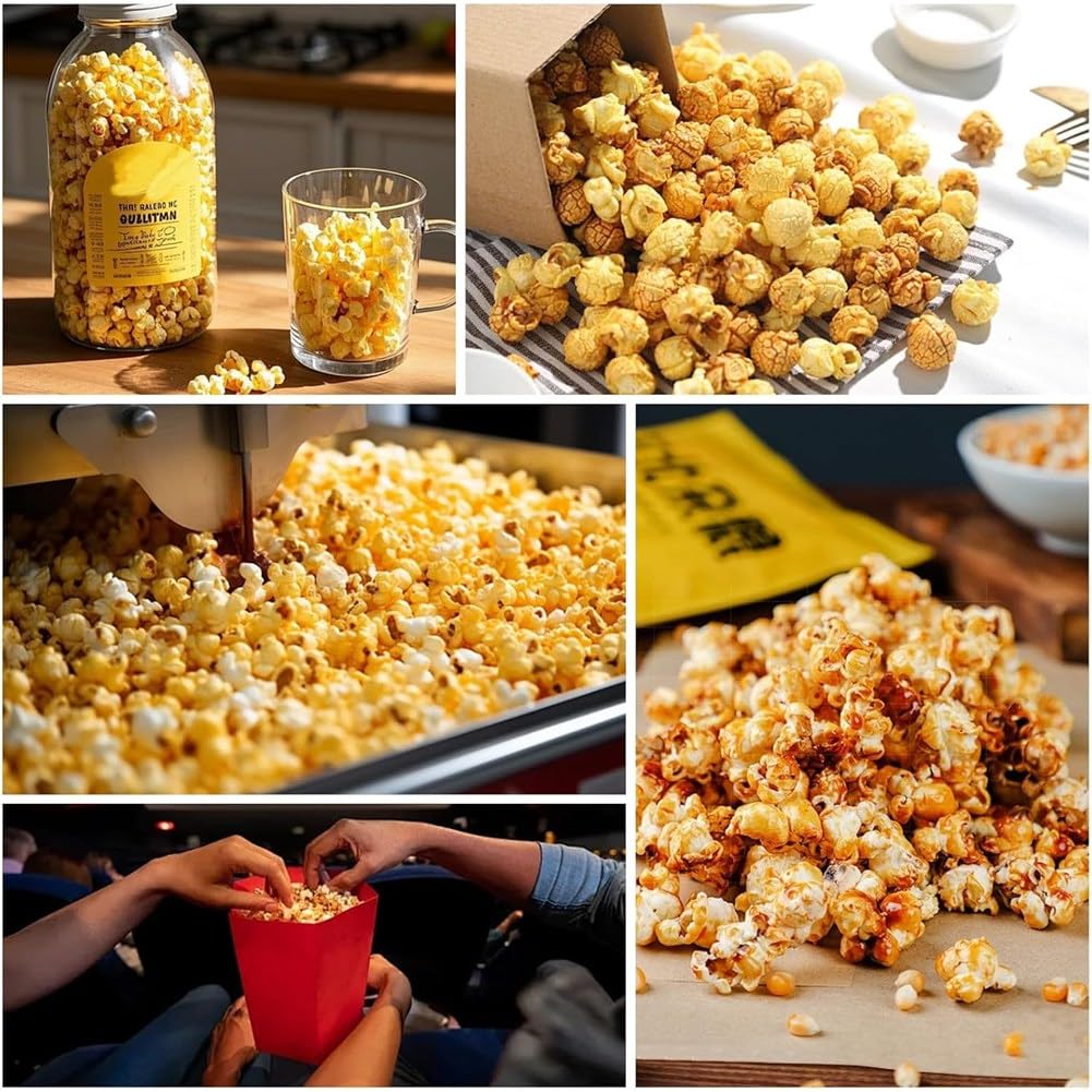 Recipiente de Repuesto para Máquina de Palomitas de Maíz de Aire Caliente, Recipiente Antiadherente con Elemento Calefactor Anular (3 Orificios de 15 Mm)