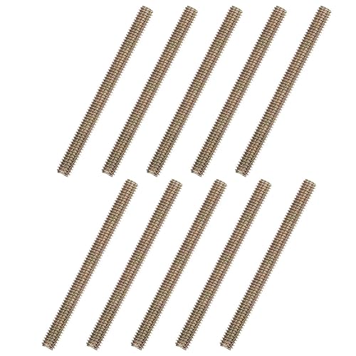 Miniatura 52 de uxcell 8 piezas de zinc de color totalmente roscado varilla 1/4"-20, 2" longitud, tornillo de rosca de acero al carbono para montaje de muebles