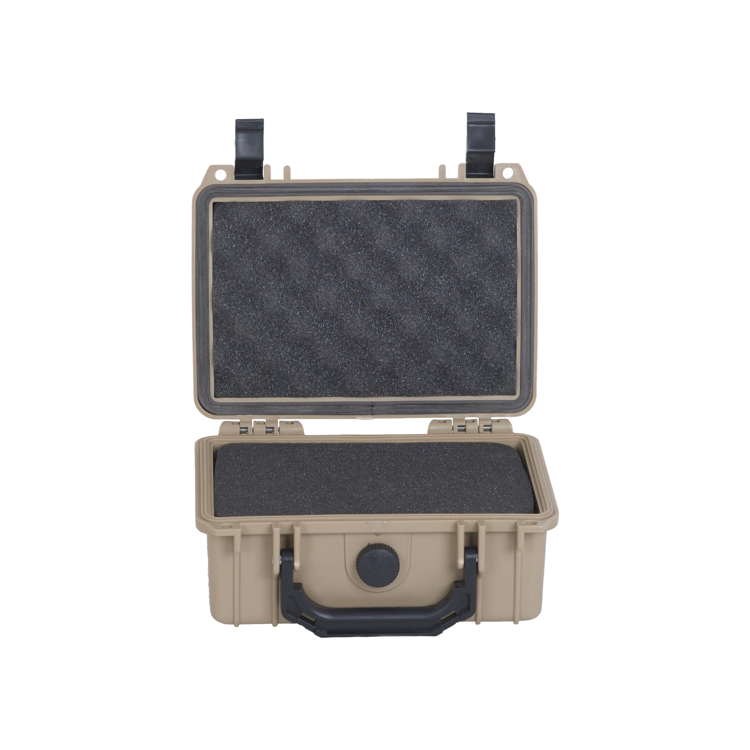 MEIJIA Étui rigide étanche, étui pour appareil photo avec mousse personnalisable, convient pour appareil photo, drones, objectifs, 20,62x16,66x9,04 cm, Beige sable, 8.12x6.56x3.56inches
