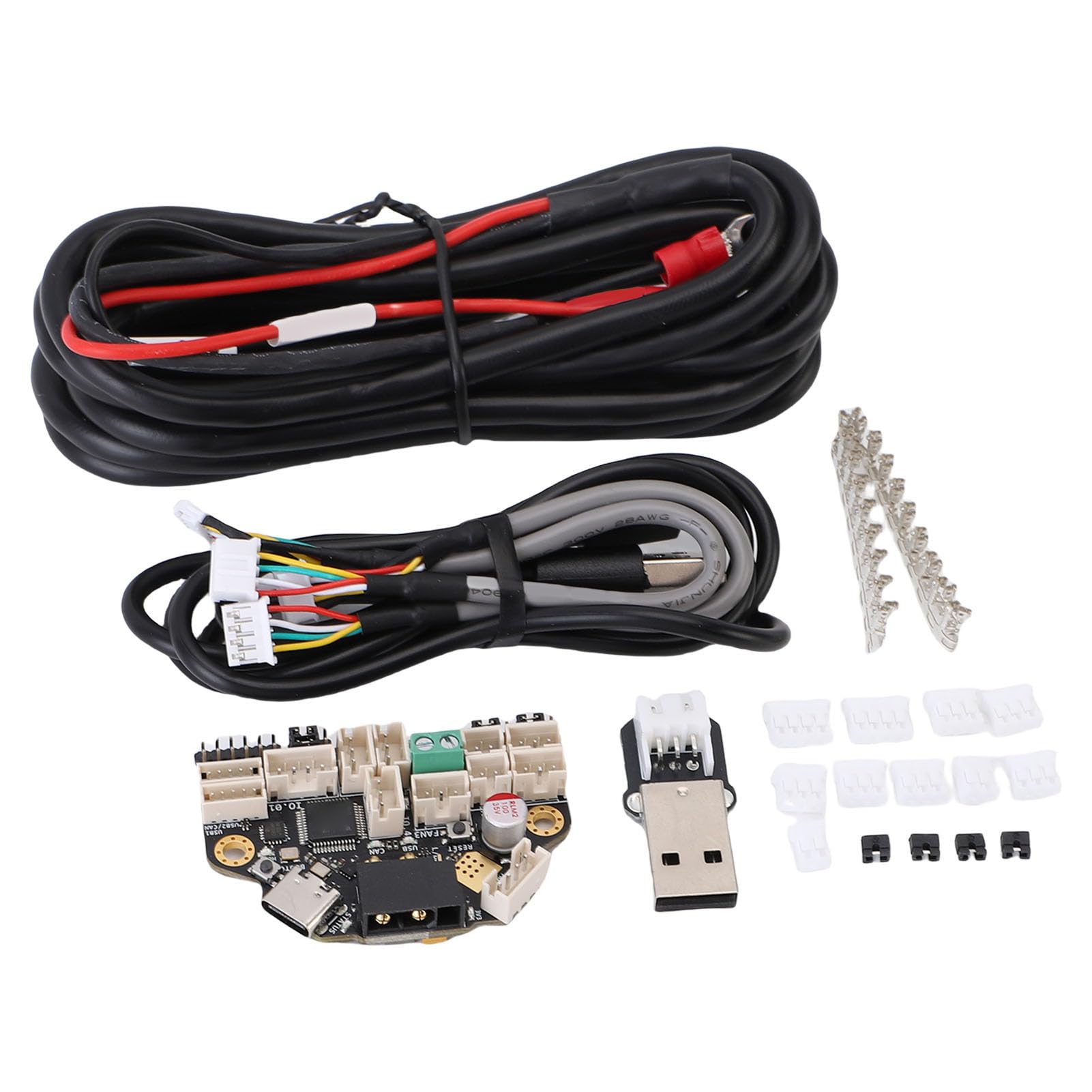 FTVOGUE Placa Adaptadora de Bus CAN Placa de Control PCB con STM32G0B1T3 TMC2209 2 Más 1 Puertos USB 4 Salidas de Ventilador Soporte de LED RGB para Actualizaciones de Motor de Extremo Caliente de
