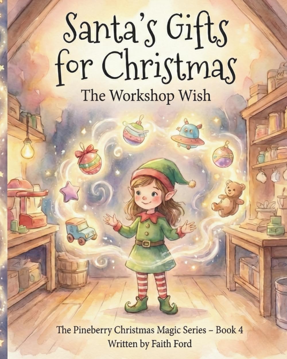 Santa’s Gifts for Christmas: The Workshop Wish: A Magical Christmas Story About Creativity, Confidence, and Believing in Yourself (THE PINEBERRY CHRISTMAS MAGIC SERIES)