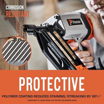 Paslode 30 Degree Galvanized Framing Nails, 2 x .113, Smooth, 2000 Ct