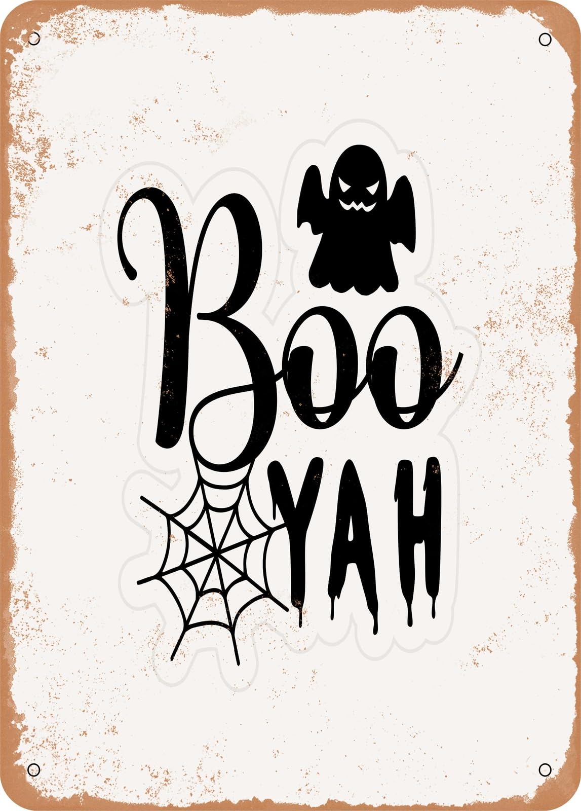 Miaomansenstore Metal Sign - Booyah - 5 - Vintage Rusty Look Home Decor