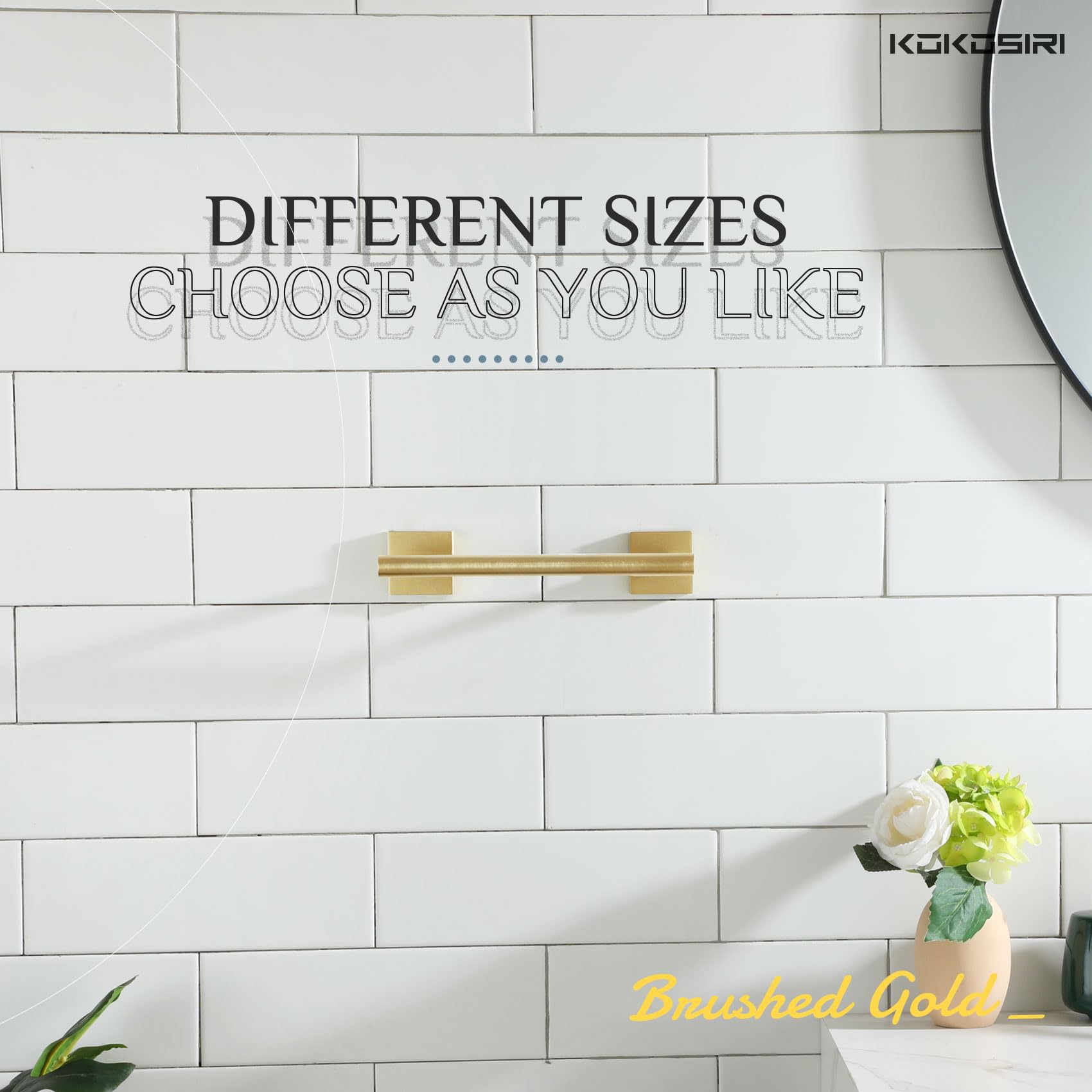 Brushed Gold Towel Rack - Wall Mounted Organizer -6