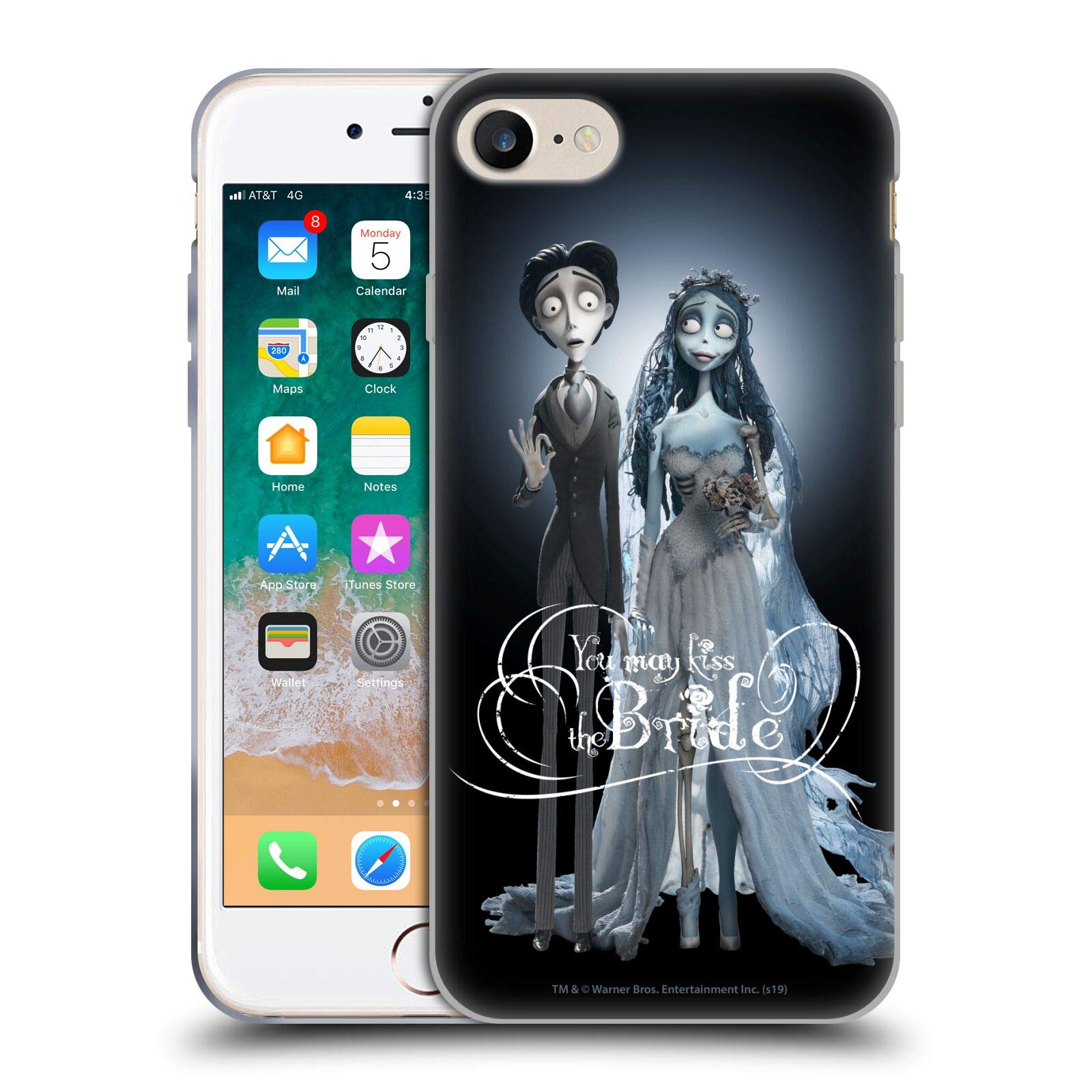 Head Case Designs Officially Licensed Corpse Bride Victor and Emily Key Art Soft Gel Case Compatible with Apple iPhone 7/8 / SE 2020 & 2022