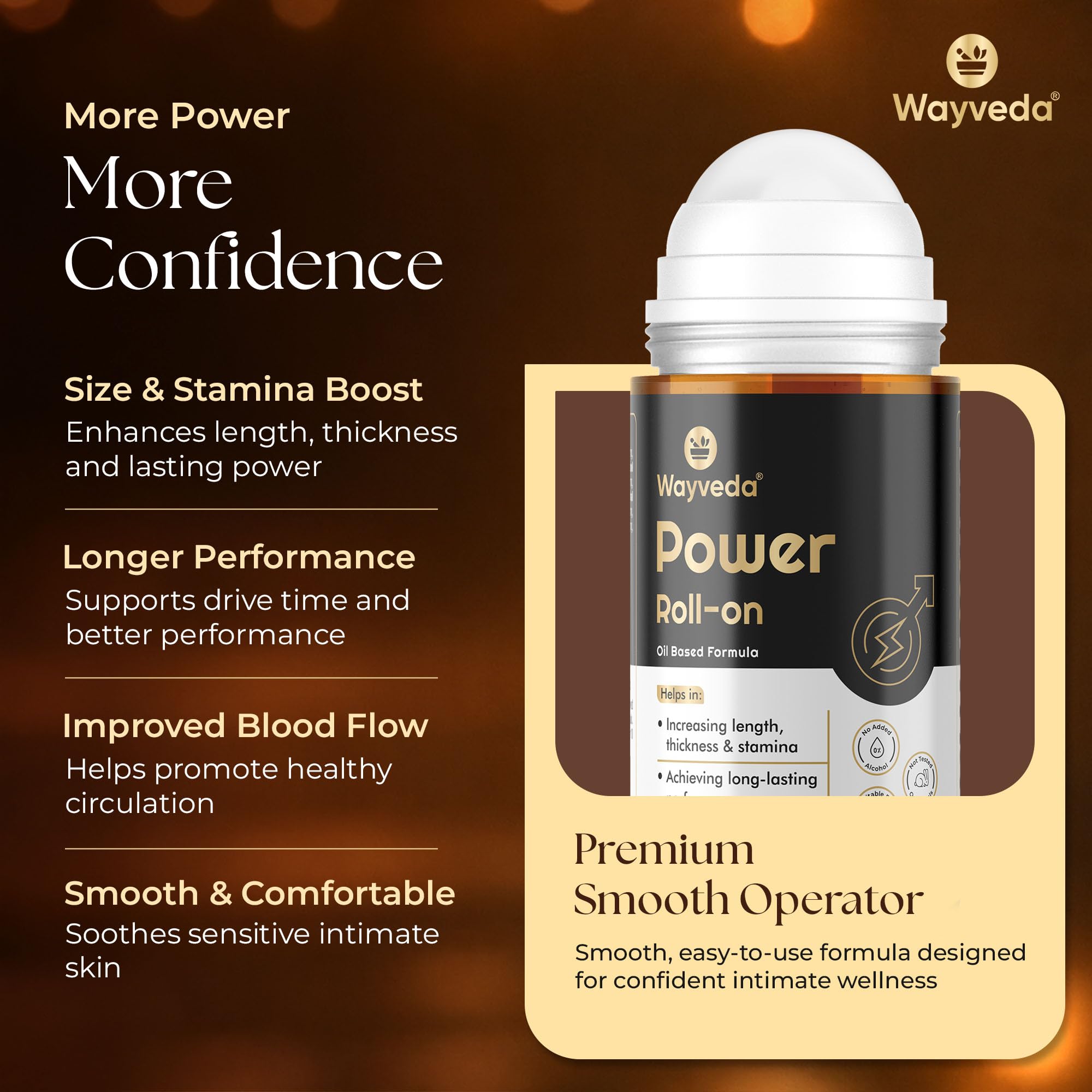 2X Black Triple Power System Combo Set for Men | Power Shots (15N) + Oil-Based Roll-On (50ml) | With Ashwagandha, Kaunch Beej & Shilajit | Boost Stamina, Vitality, Energy & Confidence — Amazon image 6