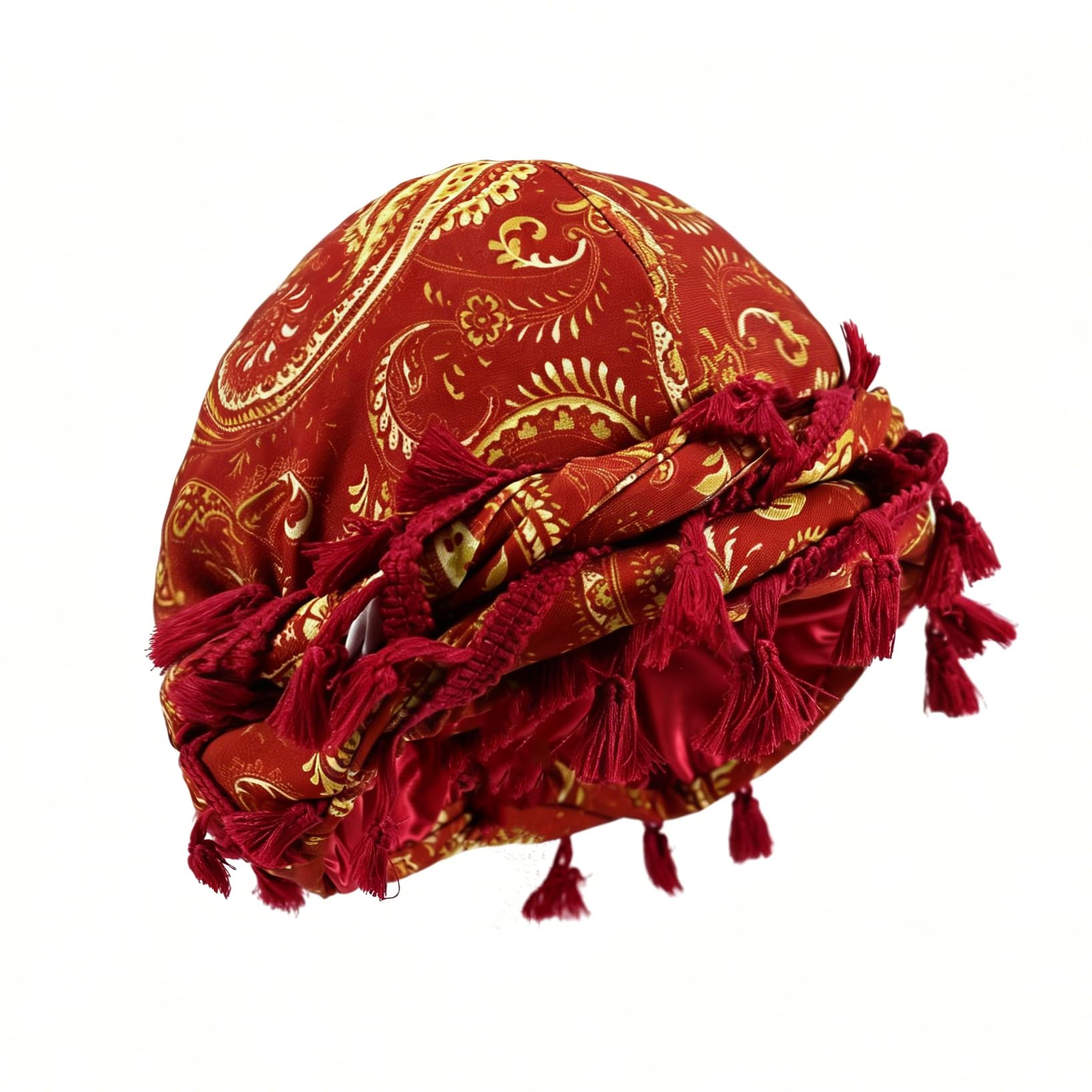 Gturytr Turban for Men Vintage Twist Head Wraps Durag Satin Lined Halo Turban for Women Modal and Satin Scarf Tie
