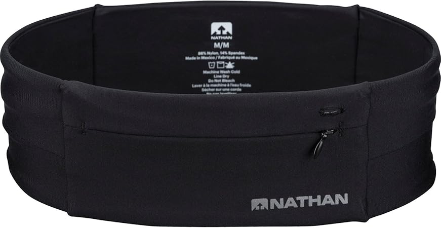 Ceinture De Running Nathan Single Pocket – Violet, Taille Unique, Ajustable, Occasion