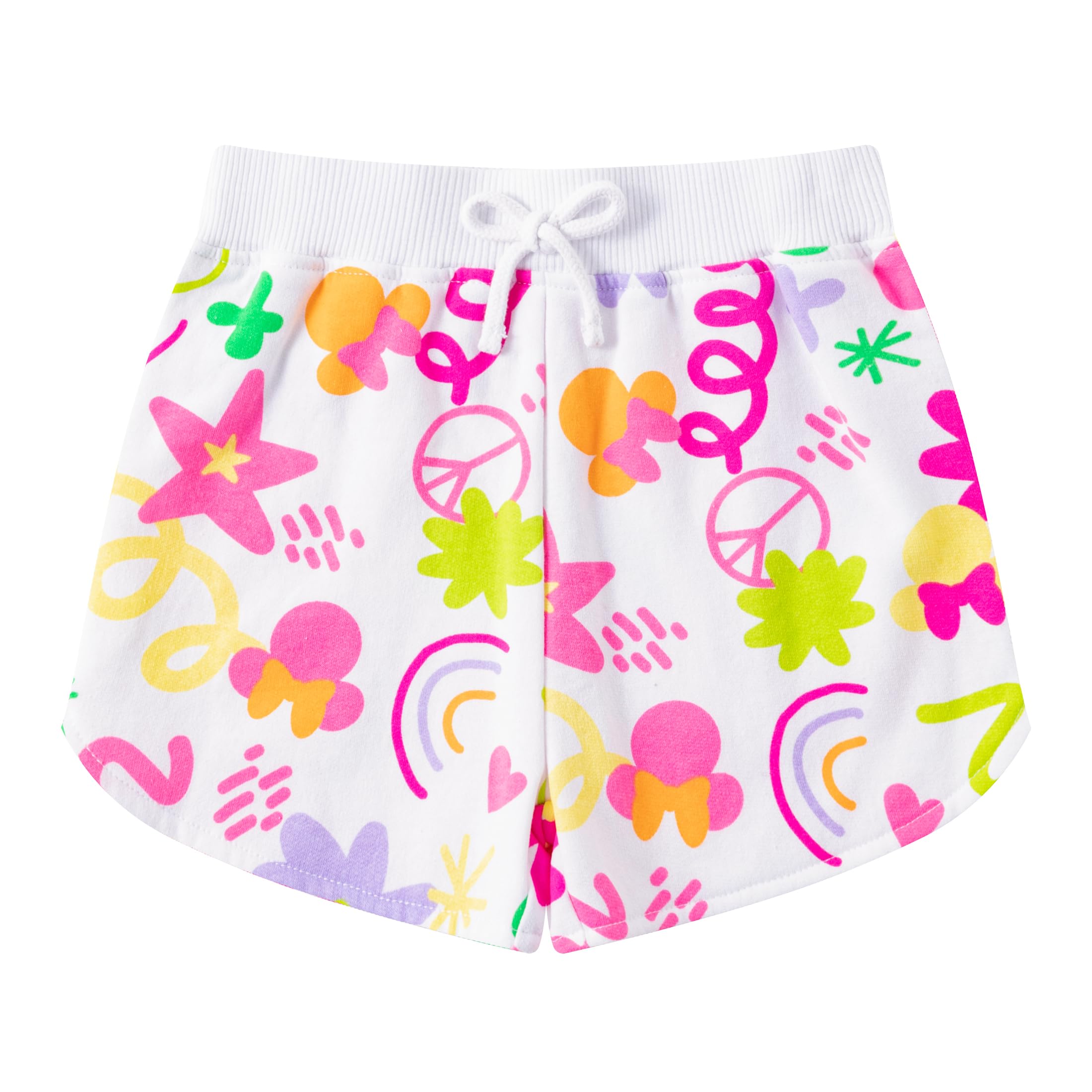 Disney Minnie Mouse - Conjunto de sudadera de 3 piezas, camiseta y pantalones cortos para niñas pequeñas y grandes