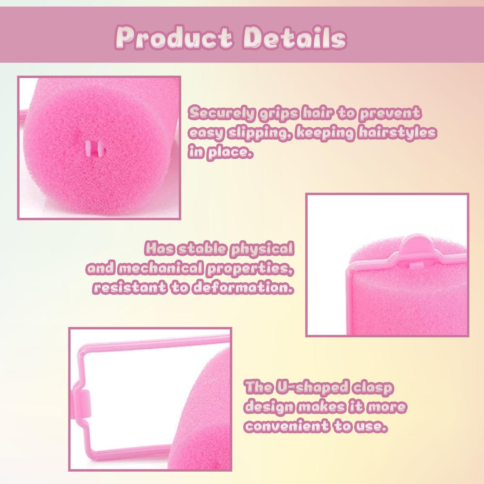 Sponge Rollers for Hair 52 Pcs Foam Hair Rollers Set - Image 3