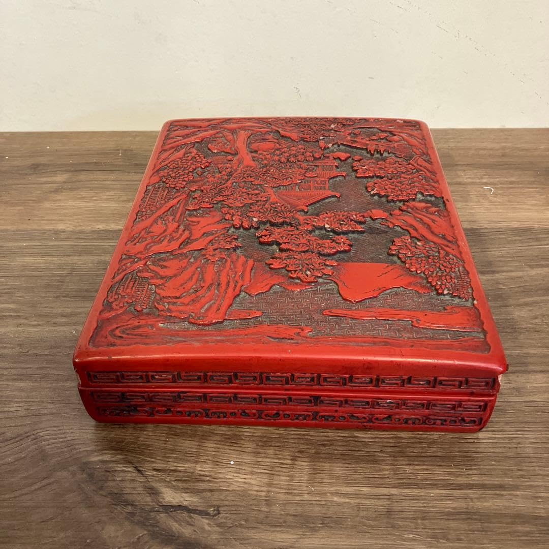 E壁 【伝統工芸品】宮城県 仙台堆朱 文箱 硯箱 彫漆 山水図 朱漆 漆器 書道 Amazon.co.jp: E壁 伝統工芸品宮城県 仙台堆朱 文箱 硯箱 彫漆 山水図