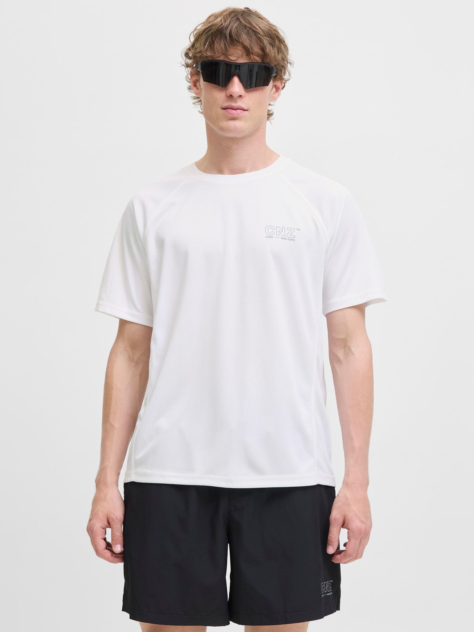 JACK & JONES Koszulka męska Jcocnz Noos, Bright White, M