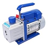 SINOCMP 4CFM Single Stage Vacuum Pump, HVAC 110V 60HZ 1/3 HP Power for R12 R22 R134a R410a R502 AC System Refrigerant Recharging, for Automotive Air Conditioner Servicing Resin Degassing
