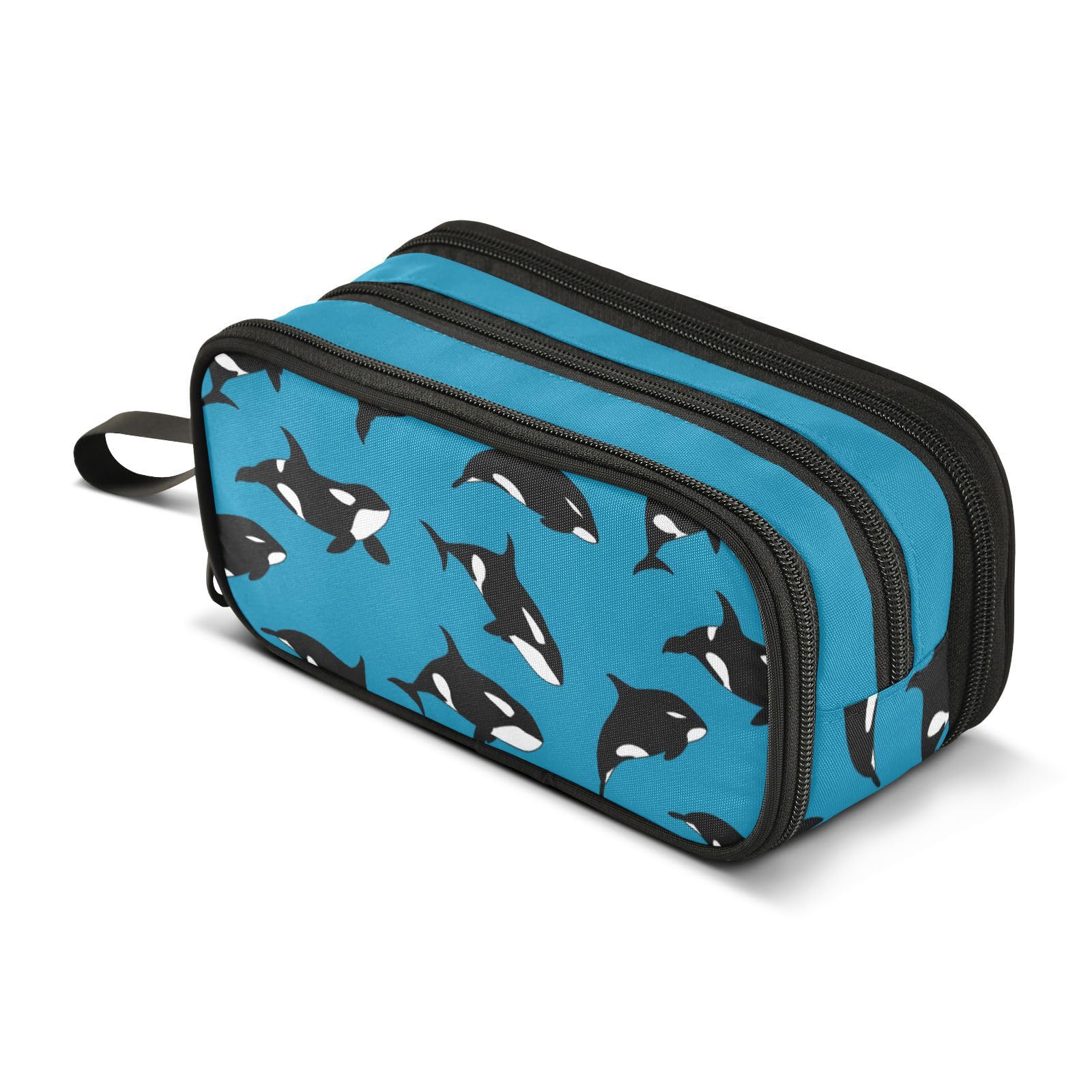 ISAOA Big Capacity Pencil Cases Blacknose Shark Seamless Pouch Bag Large Pen Bag Stationery Bag for Girls Boys Student Adults Zipper Pencil Pouch โ image 1