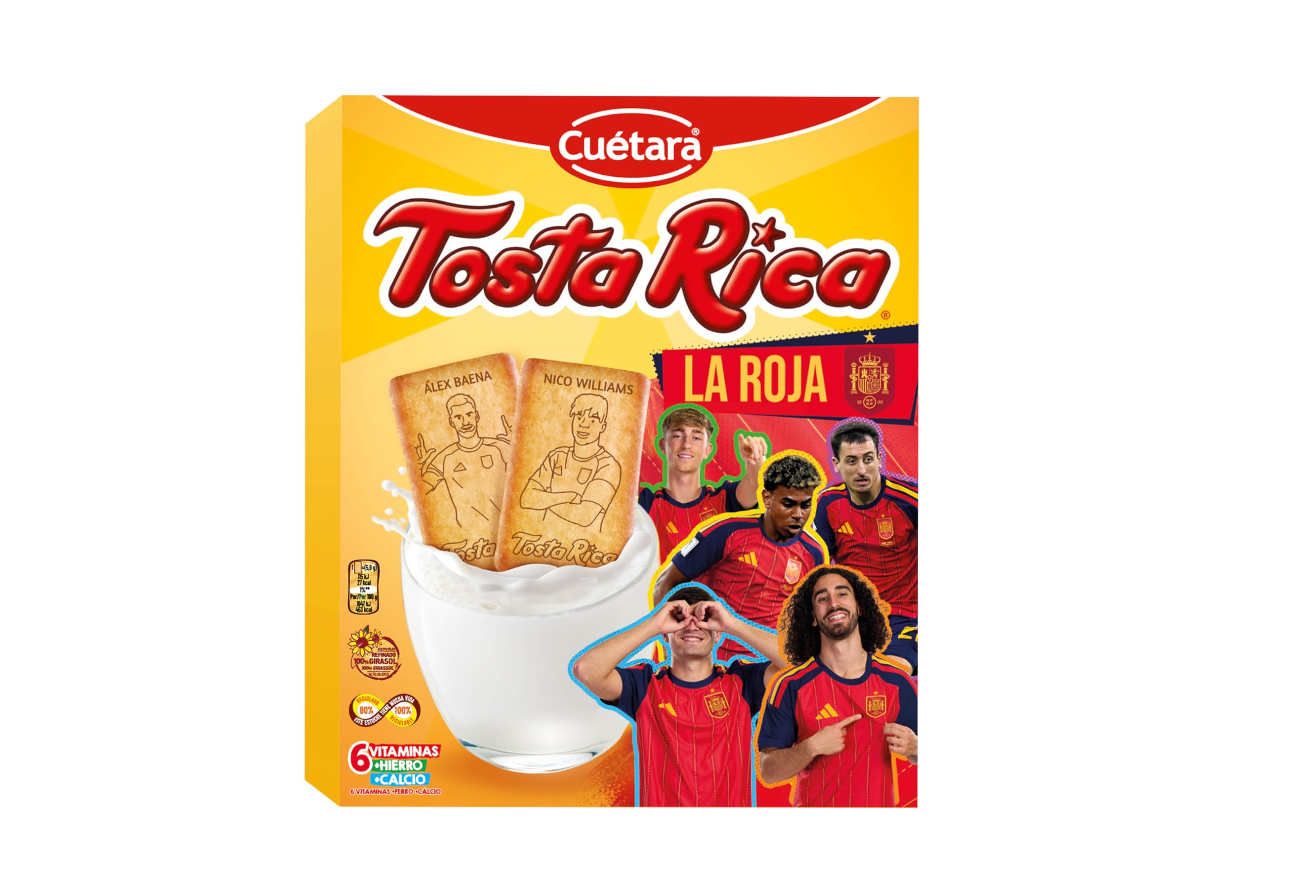 Cuétara Tosta Rica Galletas 570g (3 x 190g)